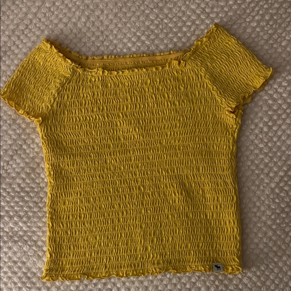 Abercrombie Kids Yellow Smocked Blouse